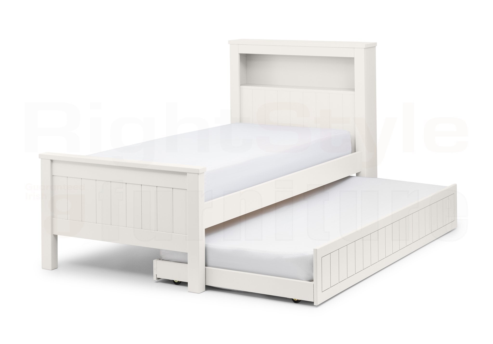 Maine Bookcase Bed Surf White
