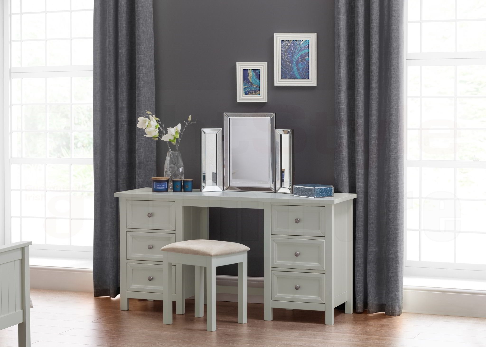 Maine Dressing Table - Dove Grey