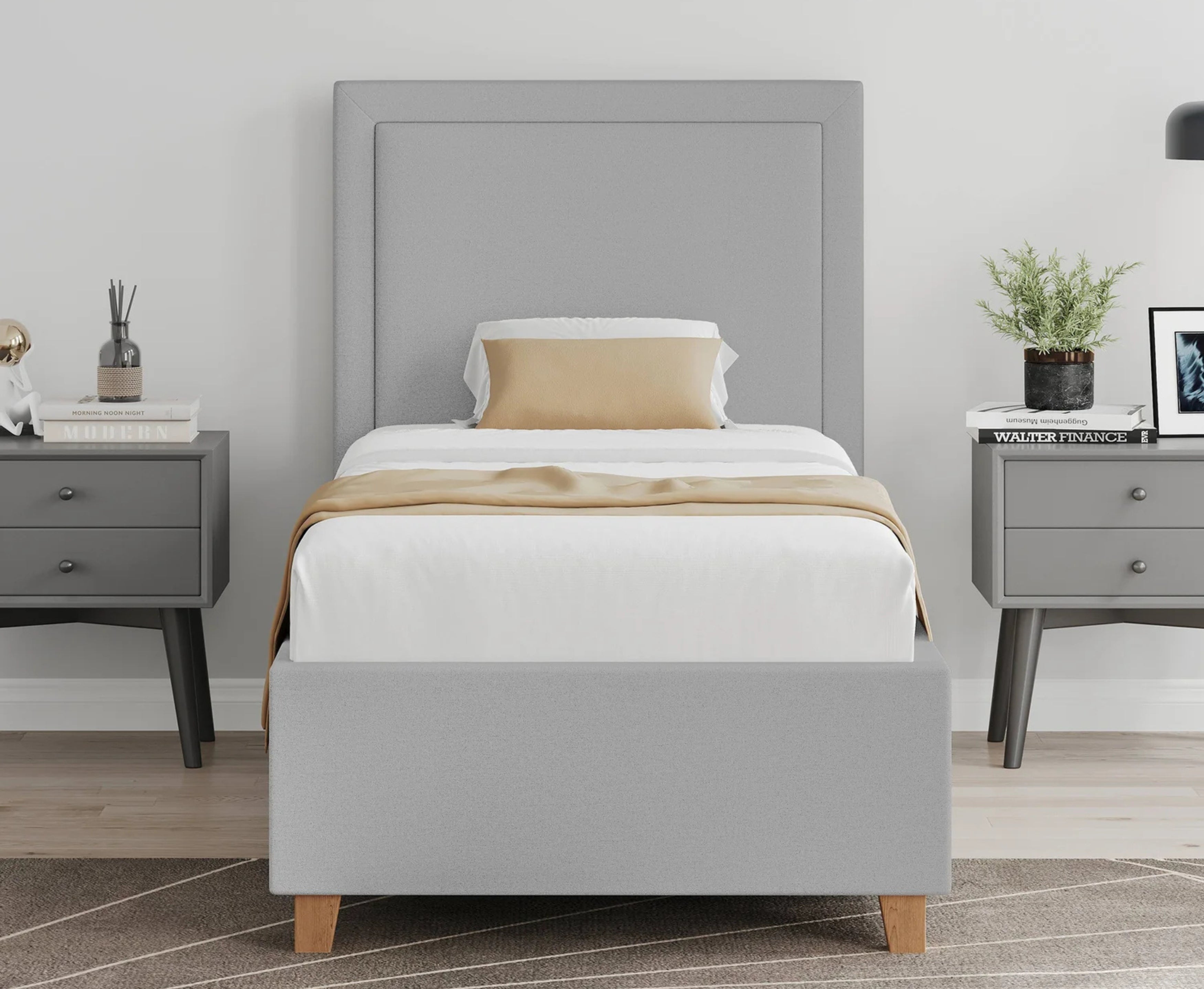 Blaire 3ft Single Ottoman Bed Frame - Grey