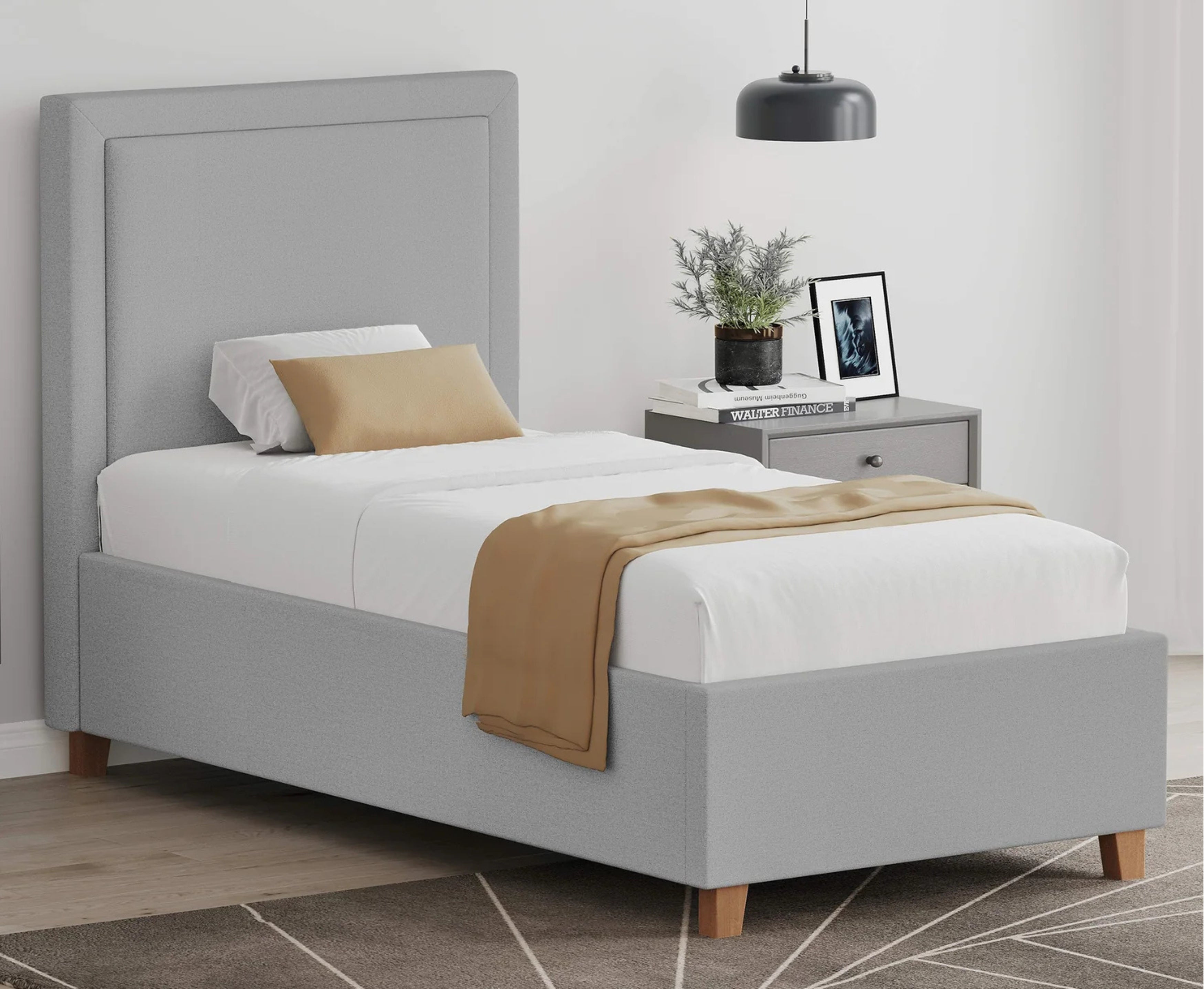Blaire 3ft Single Ottoman Bed Frame - Grey