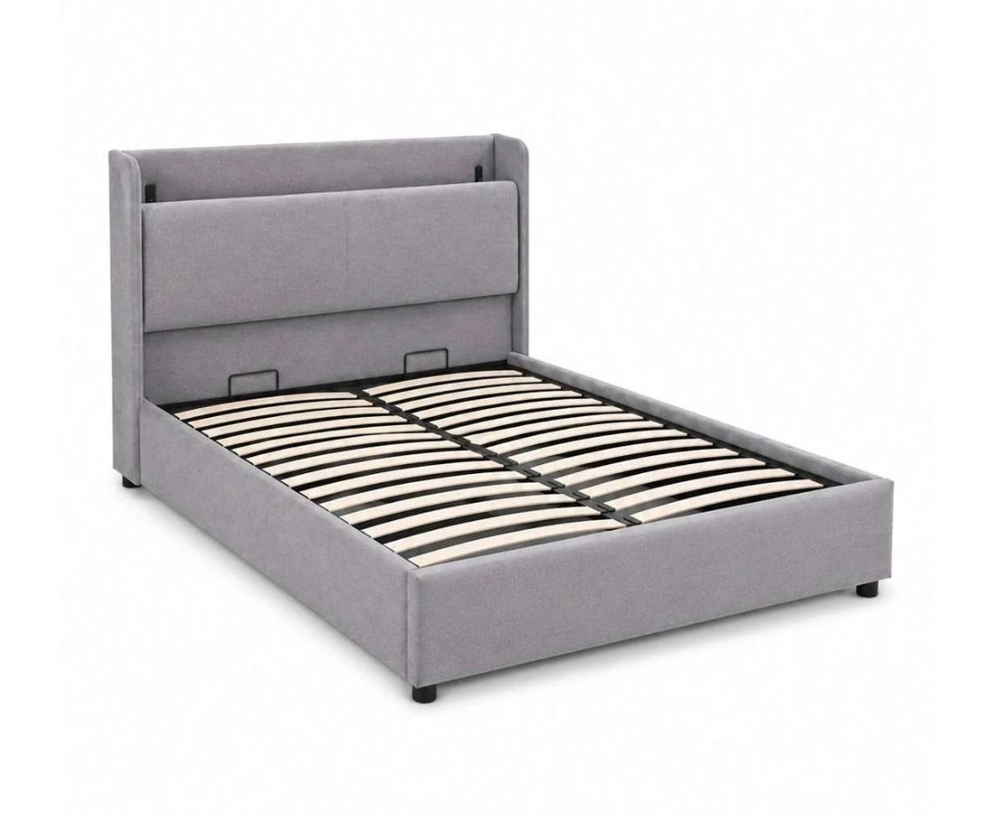 Blakely 5ft Kingsize USB Ottoman Bed - Grey
