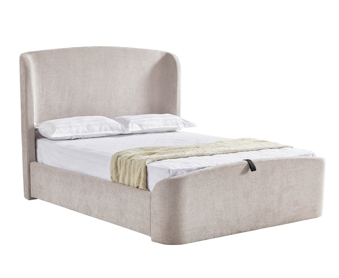 Blinne 6ft Ottoman Bed - Cream