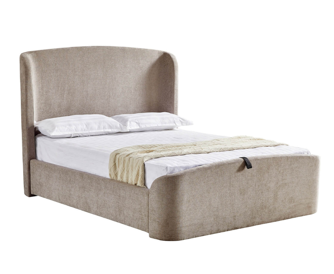 Blinne 4ft6 Ottoman Bed - Beige