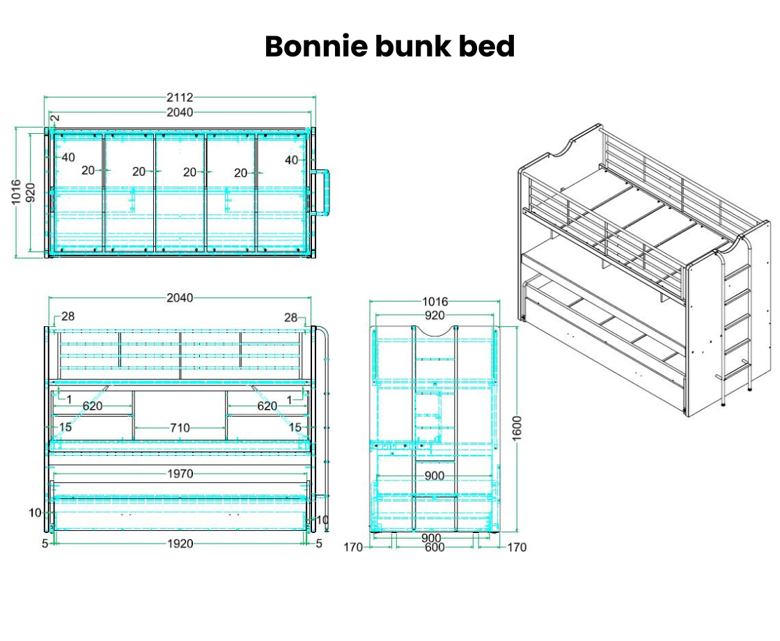Bonnie 80 Midsleeper - Blue