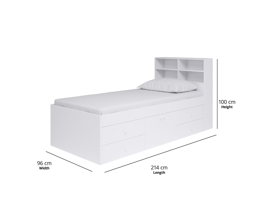 Book Shelf Low Sleeper Bed Pack