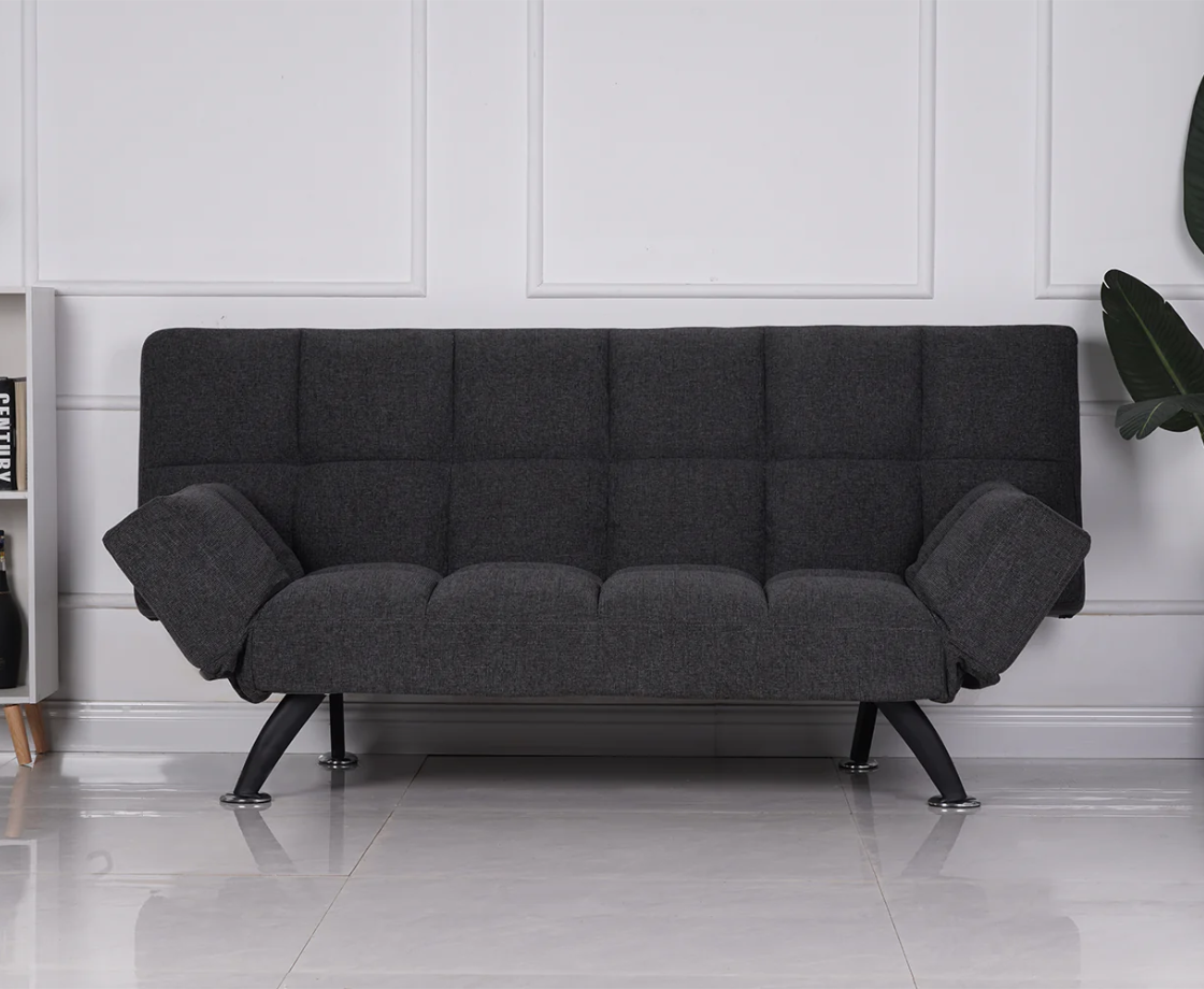 Boston Double Semi Reclined Sofabed - Charcoal