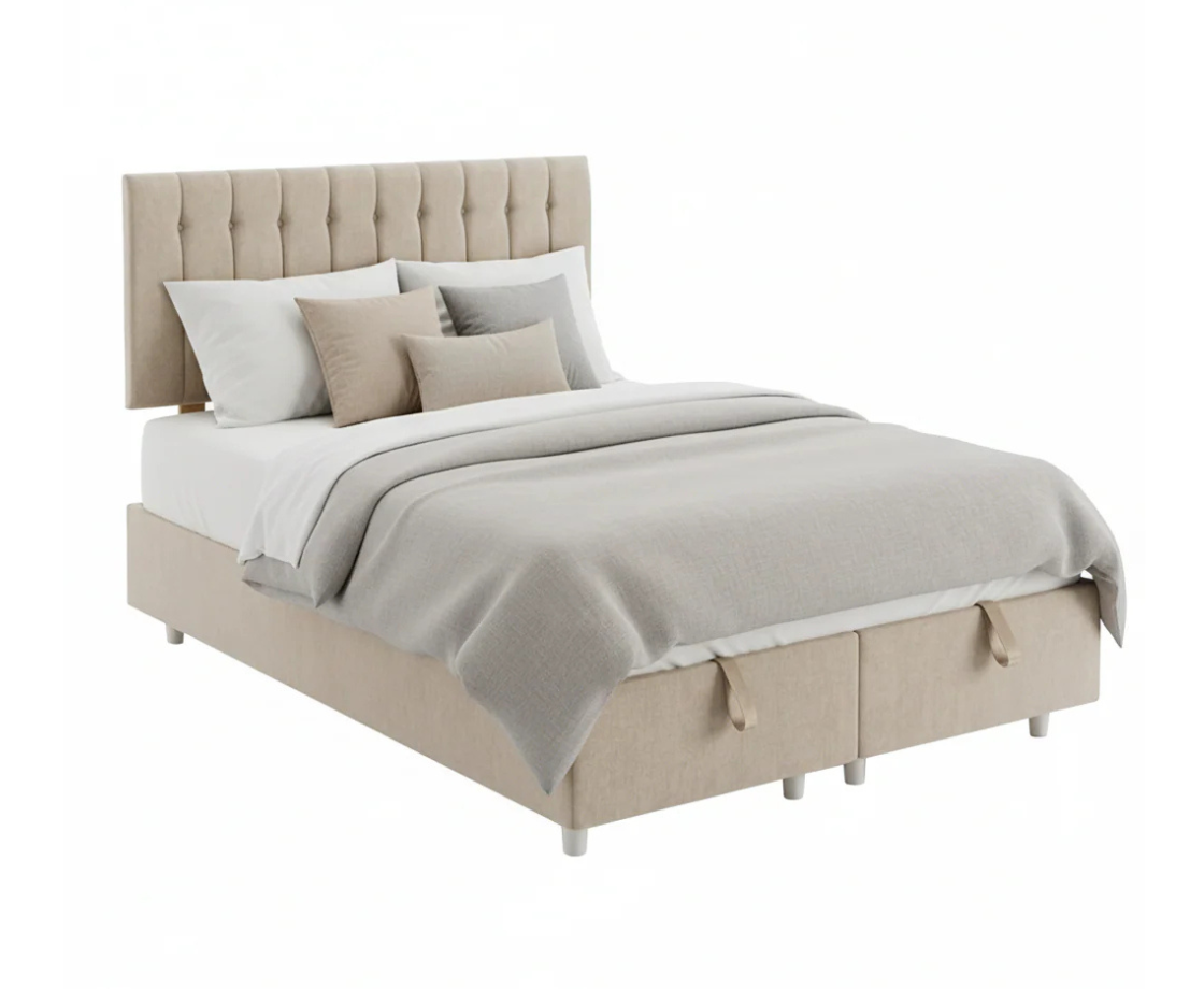 Brogan 3ft Single Ottoman Bed Pack - Beige