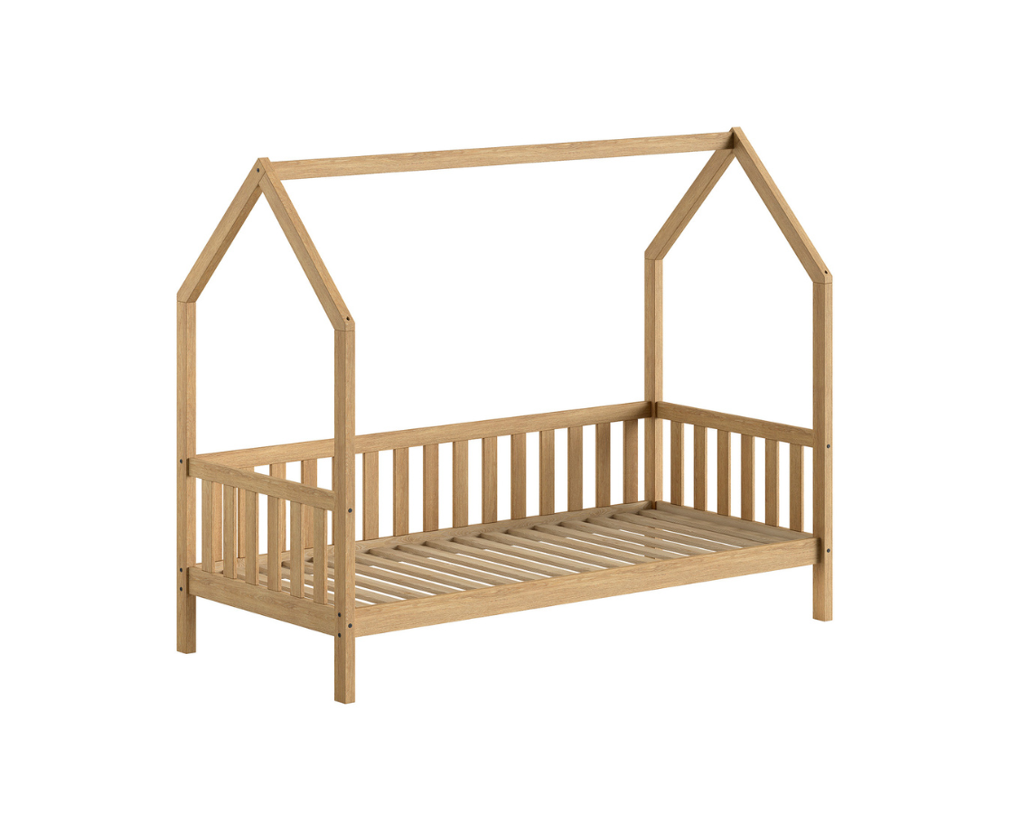 Cabane House Bed 90x200cm - Oak