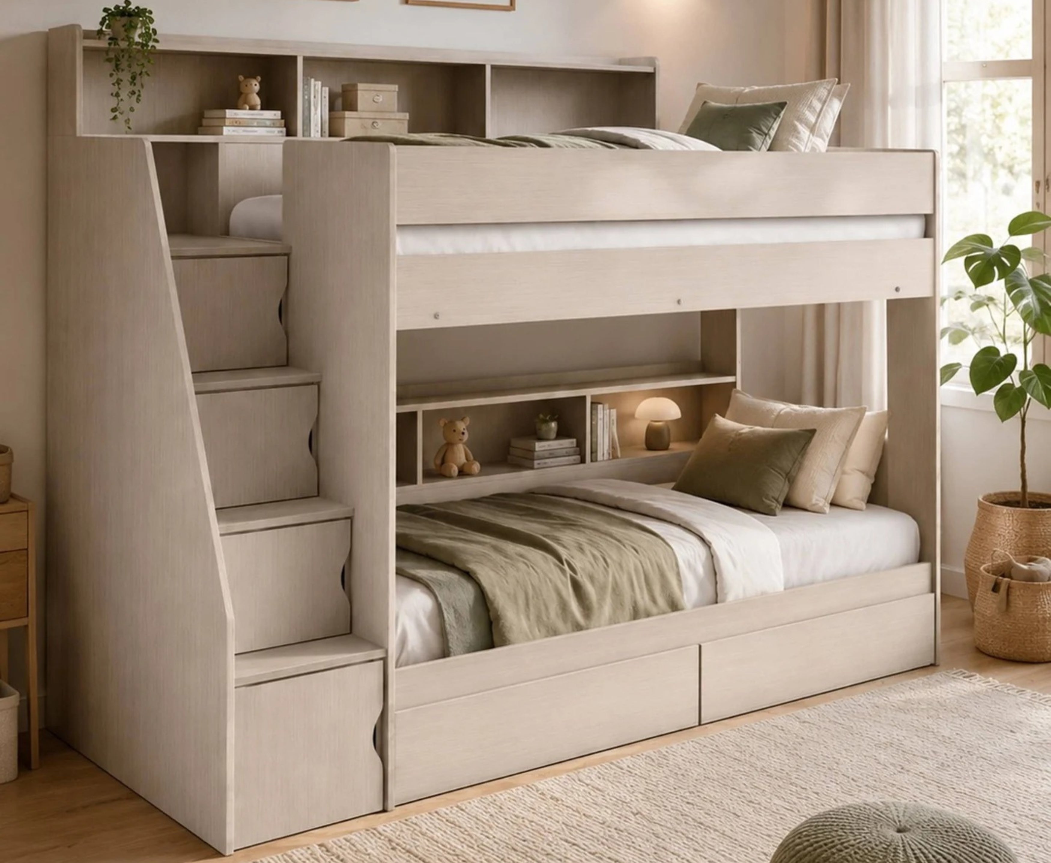 Cammy Staircase Bunk - Nordic Wood