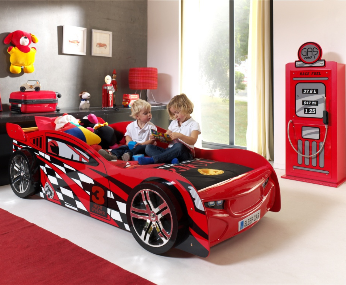 Night Speeder Carbed 90x200cm - Red