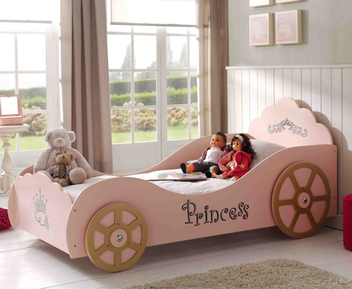 Princess Pinky Carbed 90x200cm- Baby Pink