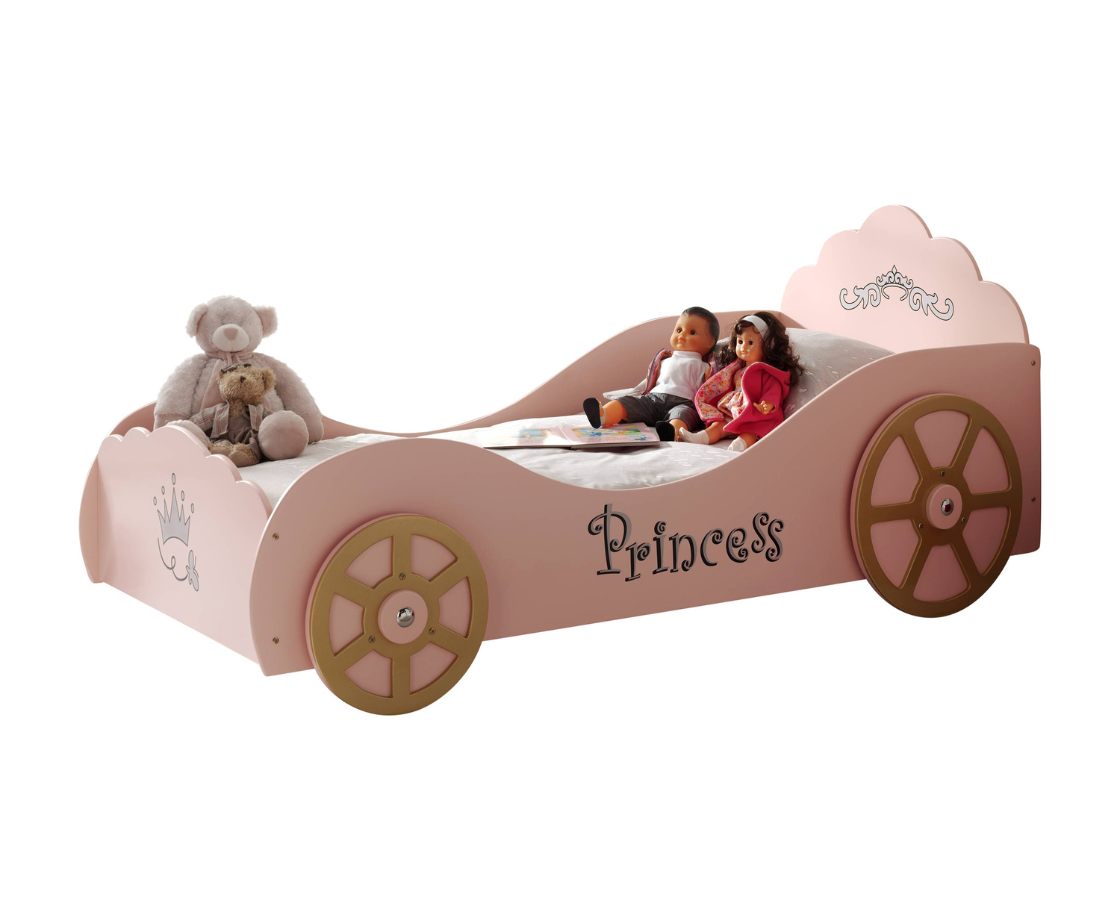 Princess Pinky Carbed 90x200cm- Baby Pink