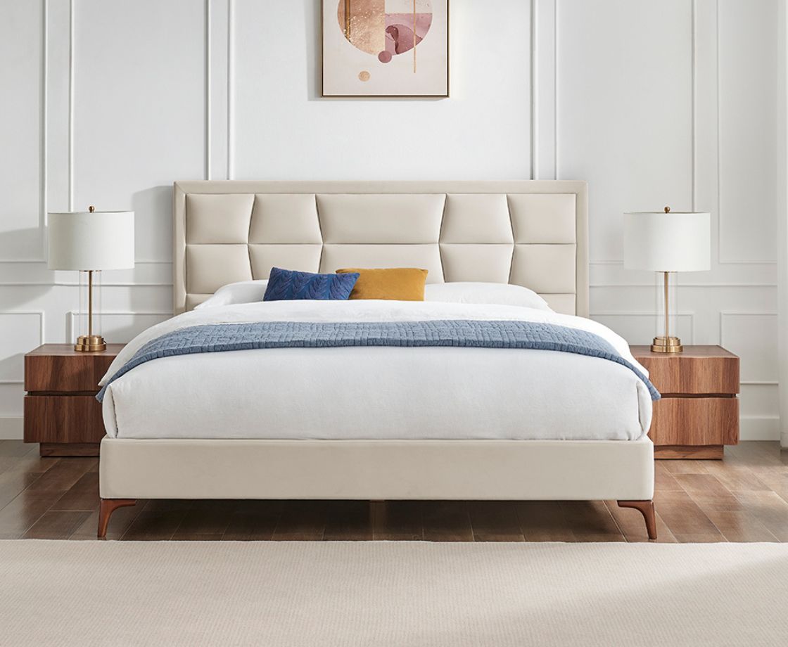 Carmen 4ft6 Double Bed - Natural