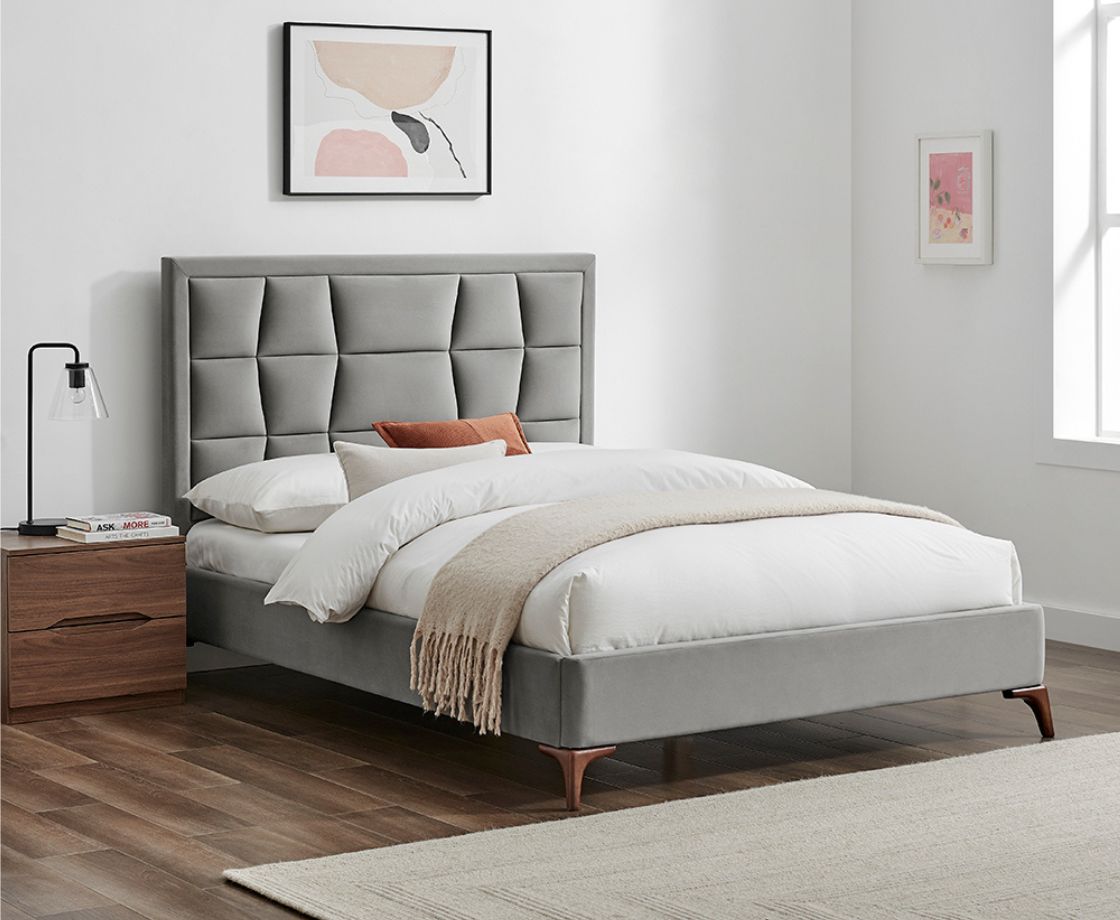 Carmen 4ft6 Double Bed - Silver
