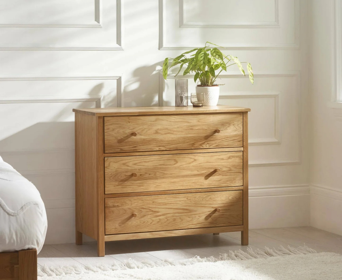 Coxmoor 3 Drawer Chest - Oak