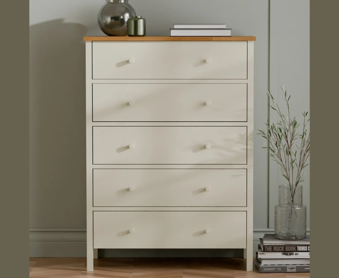 Coxmoor 5 Drawer Chest - Ivory