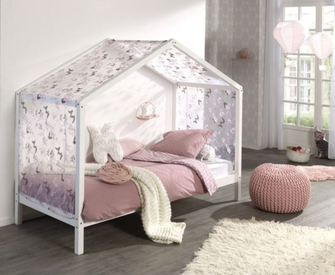 Dally House Bed without Gate 90x200cm - White