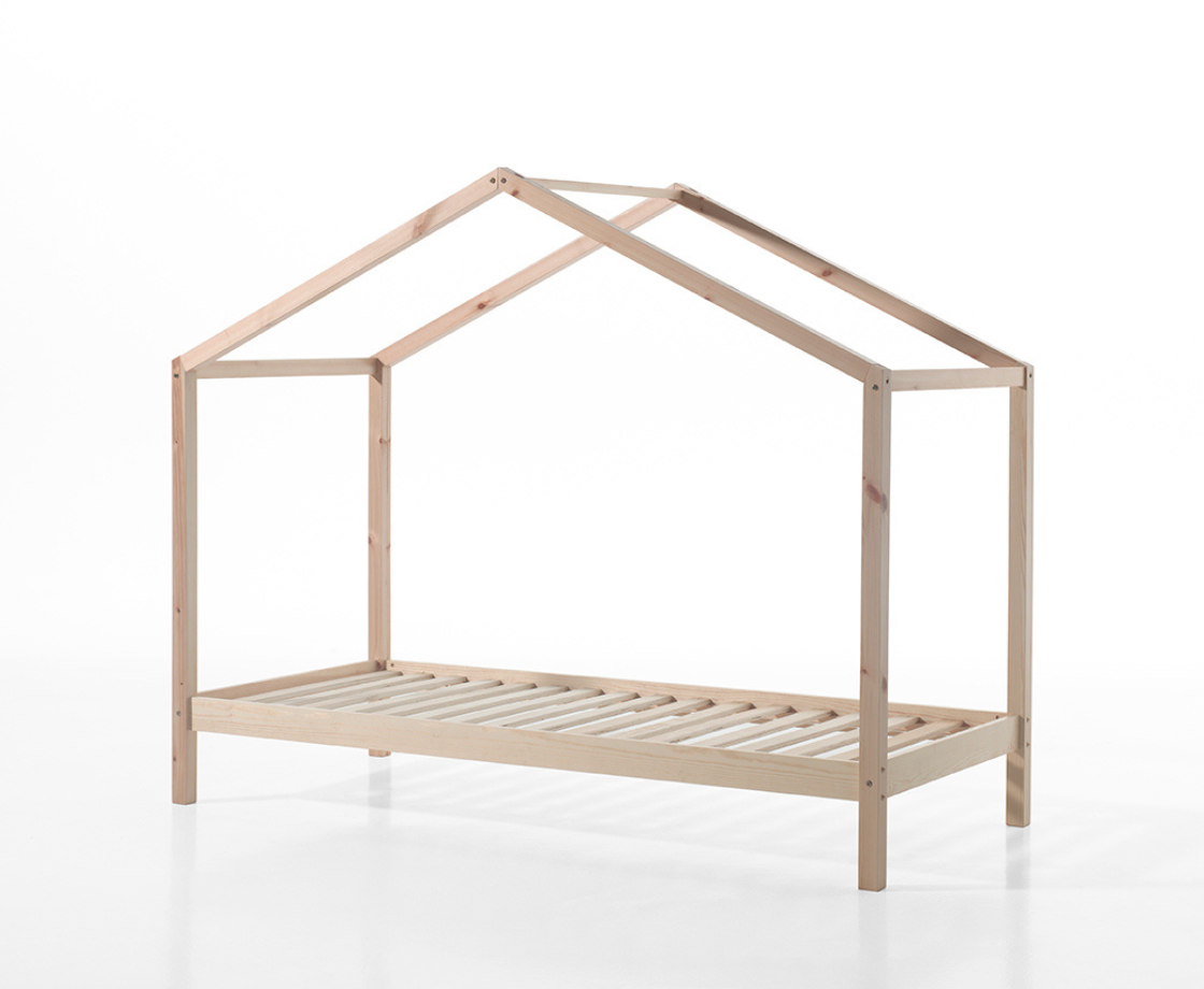 Dally House Bed without Gate 90x200cm - Natural