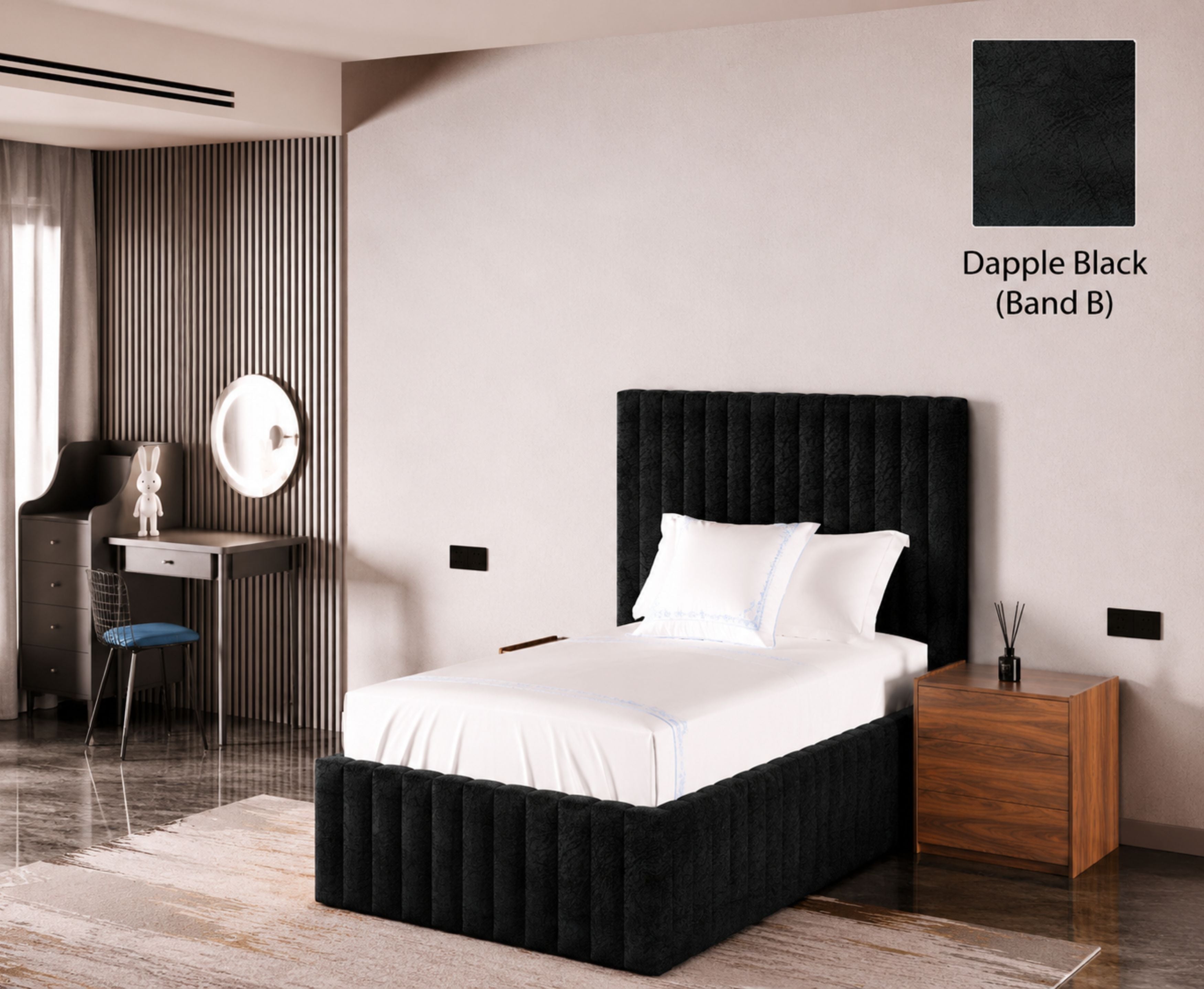 Turin 3ft Single Ottoman Bed Frame