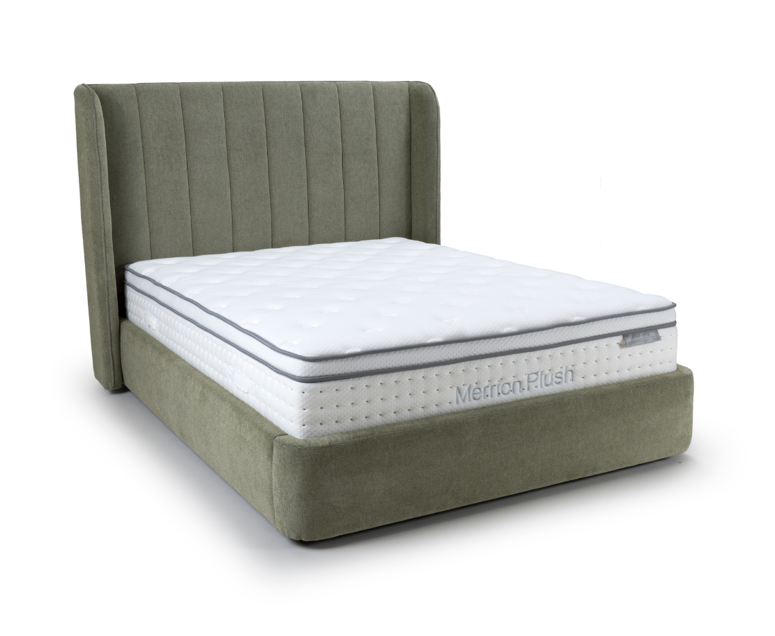 Fitzroy 4ft6 Double Ottoman Bed Frame - Green