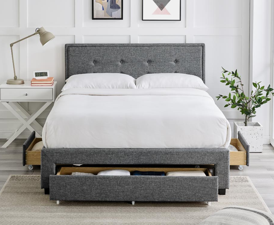 Freya 5ft Kingsize Bed Frame - Grey