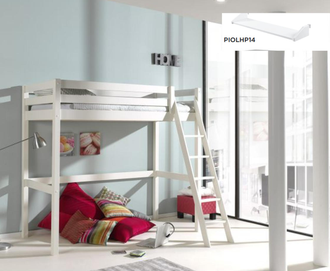 Funkie Mezzanine 90cm High sleeper - White
