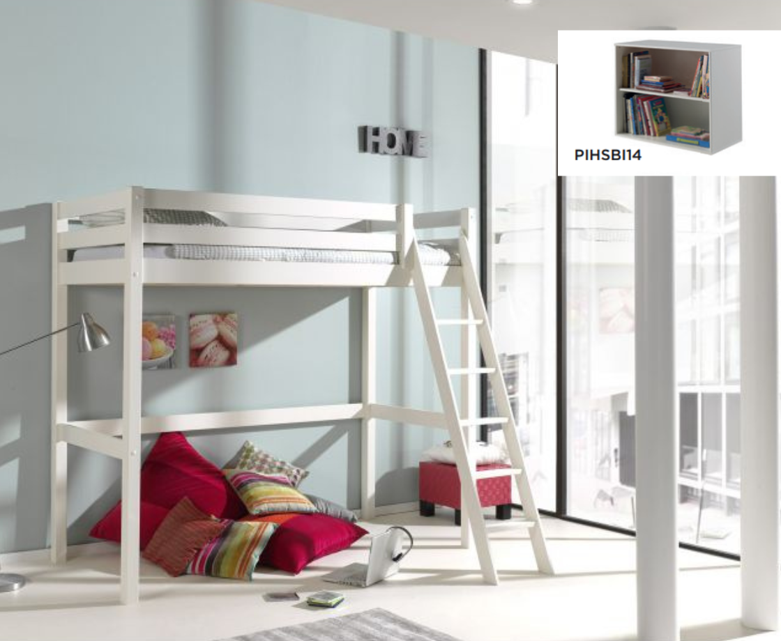 Funkie Mezzanine 90cm High sleeper - White