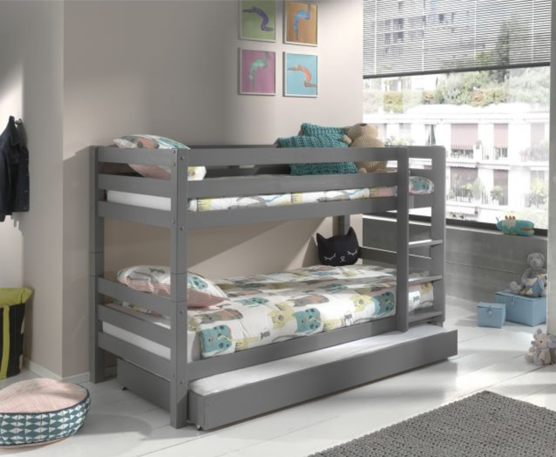 Funkie Bunk Bed 140cm - Grey