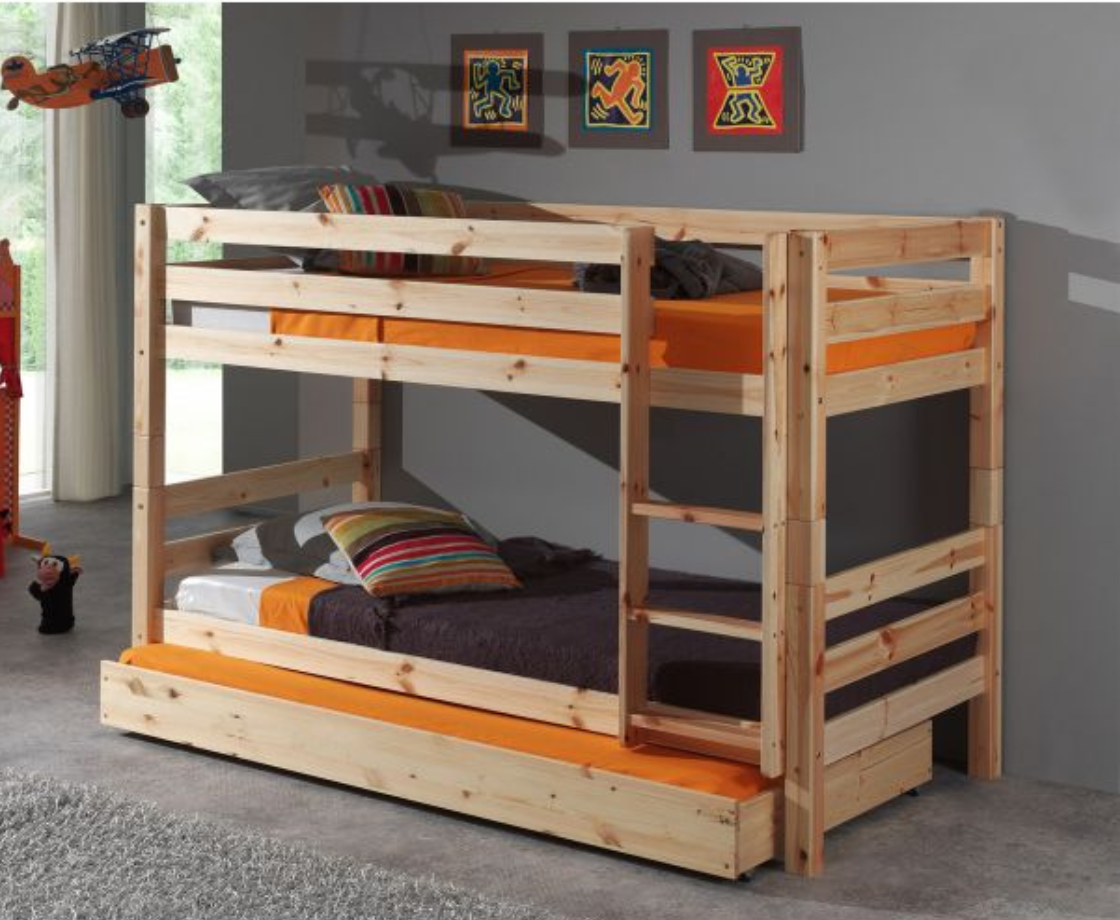 Funkie Bunk Bed 140cm - Natural