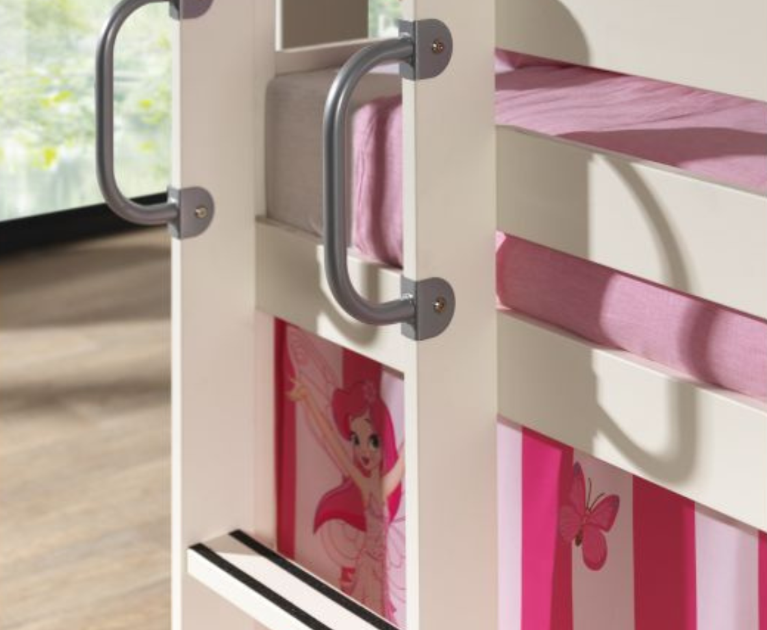 Funkie Bunk Bed 140cm - White