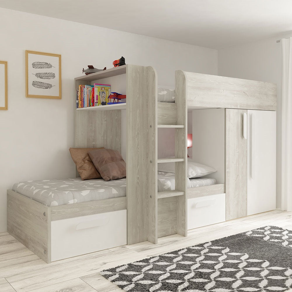 Supreme Bunk Bed - Grey Oak