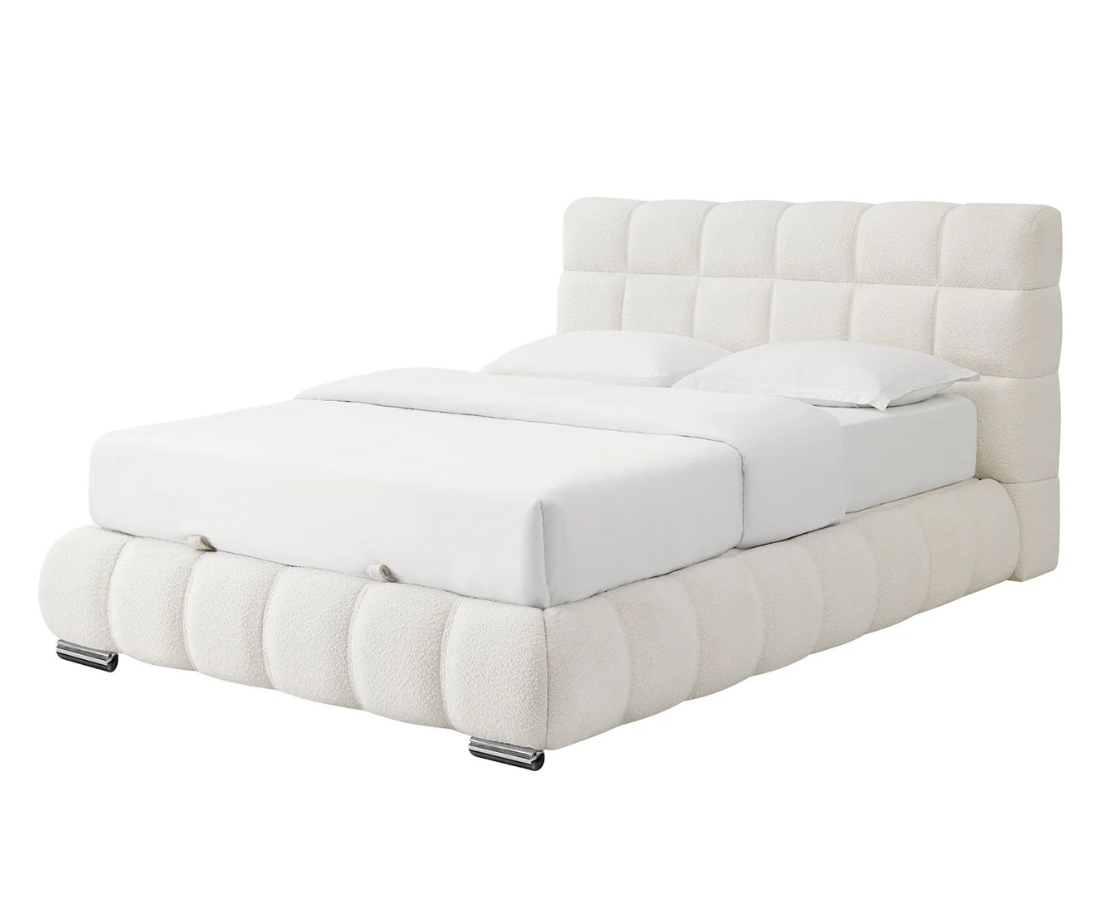 Kellie 6ft Superking Ottoman Bed Frame - Cream