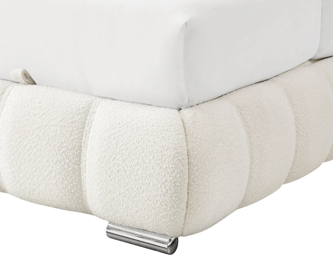 Kellie 6ft Superking Ottoman Bed Frame - Cream