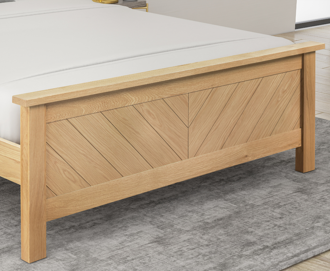 Kenji 4ft6 Double Bed Frame - Oak