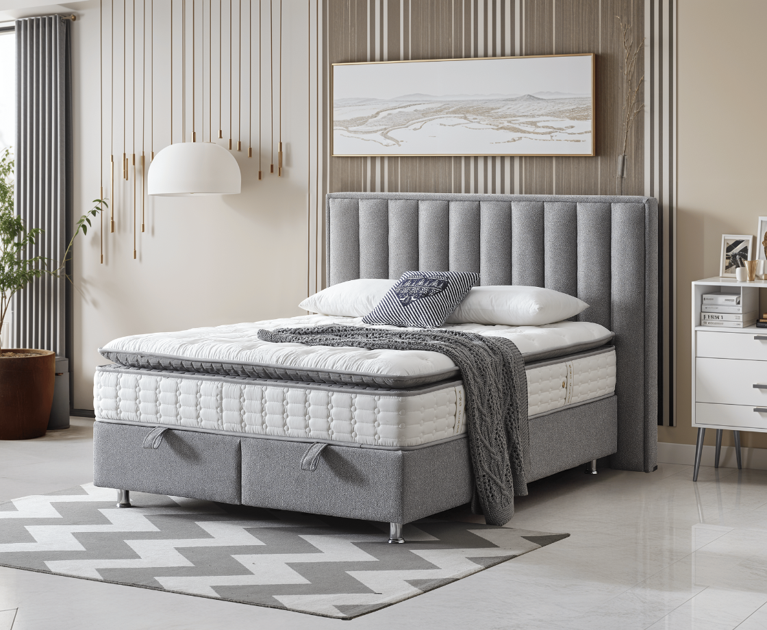 Legatie 5ft Ottoman Bed Frame - Grey
