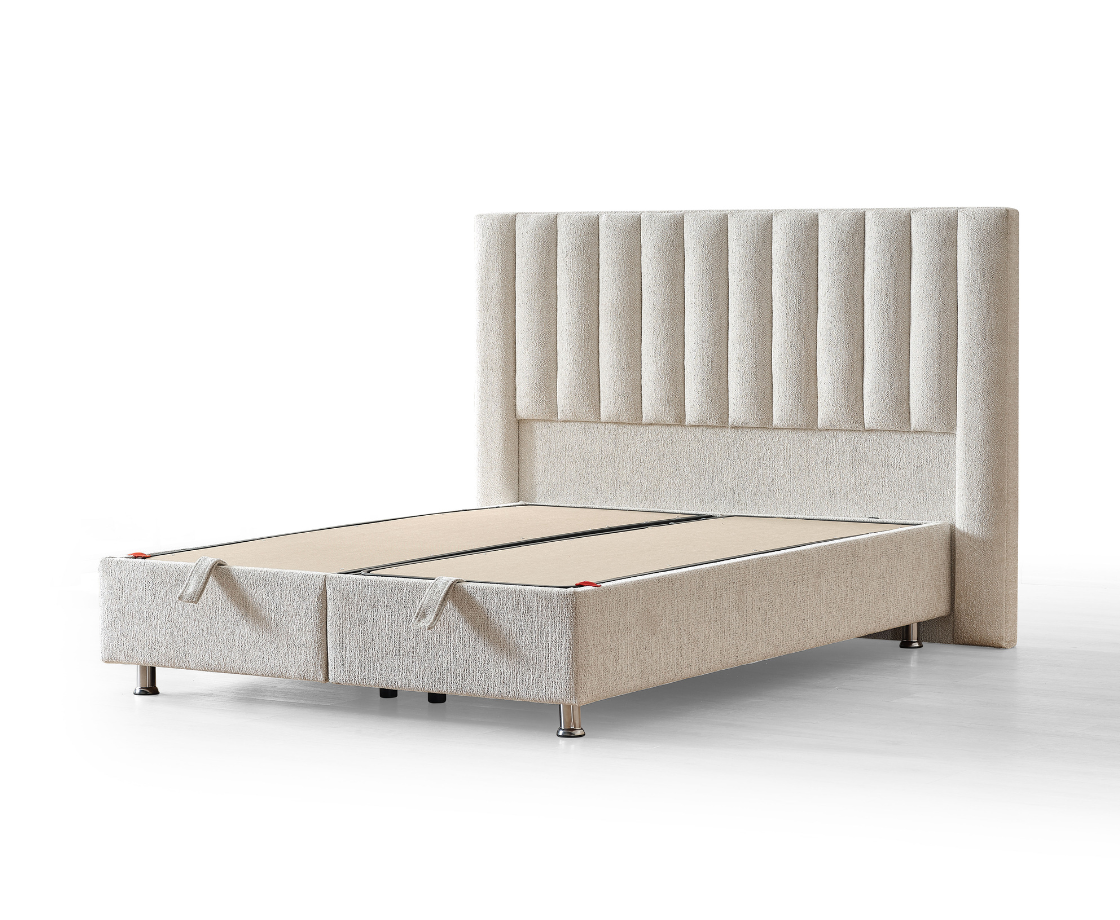 Legatie 4ft6 Ottoman Bed Frame - Beige