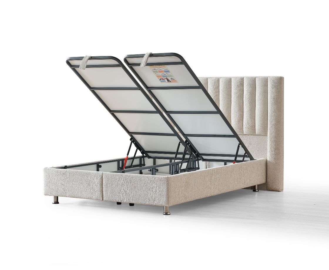 Legatie 4ft6 Ottoman Bed Frame - Beige