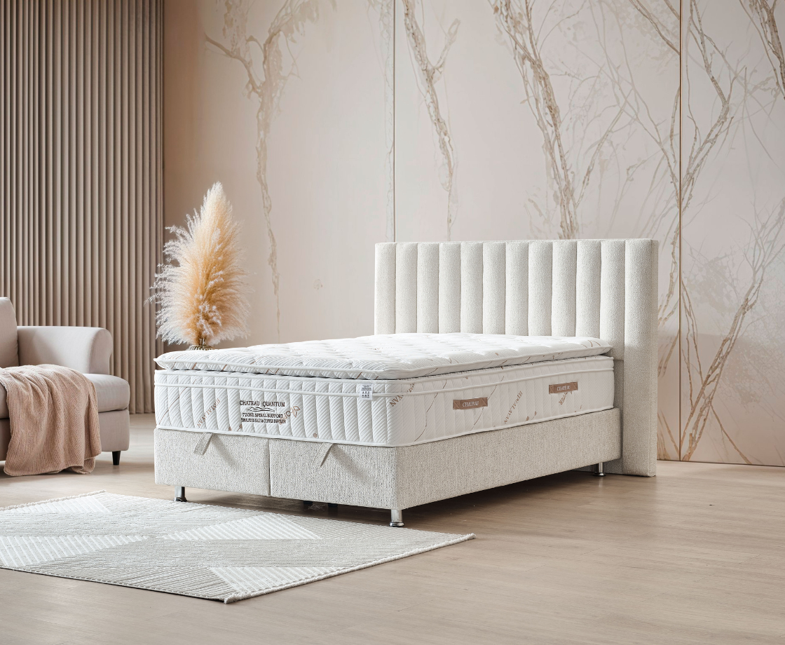 Legatie 4ft6 Ottoman Bed Frame - Beige
