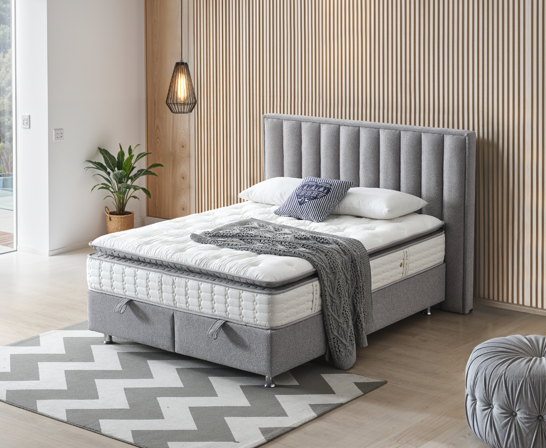 Legatie 4ft6 Ottoman Bed Frame - Grey