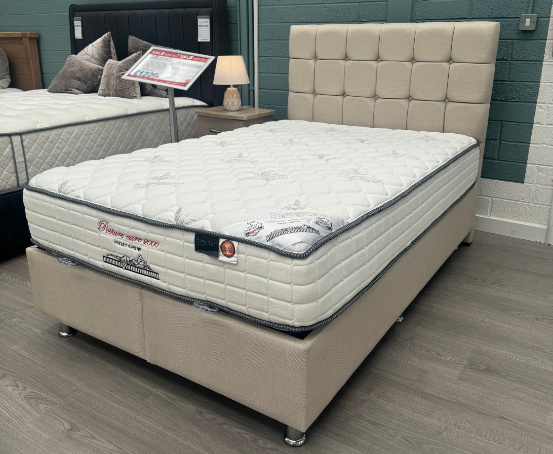 Lennon 4ft Ottoman Bed Frame - Beige
