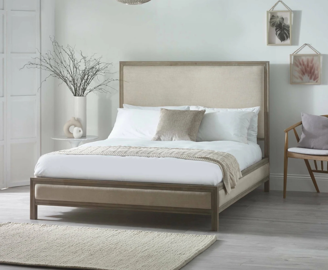 Lucie 5ft Kingsize Bed Frame - Ivory