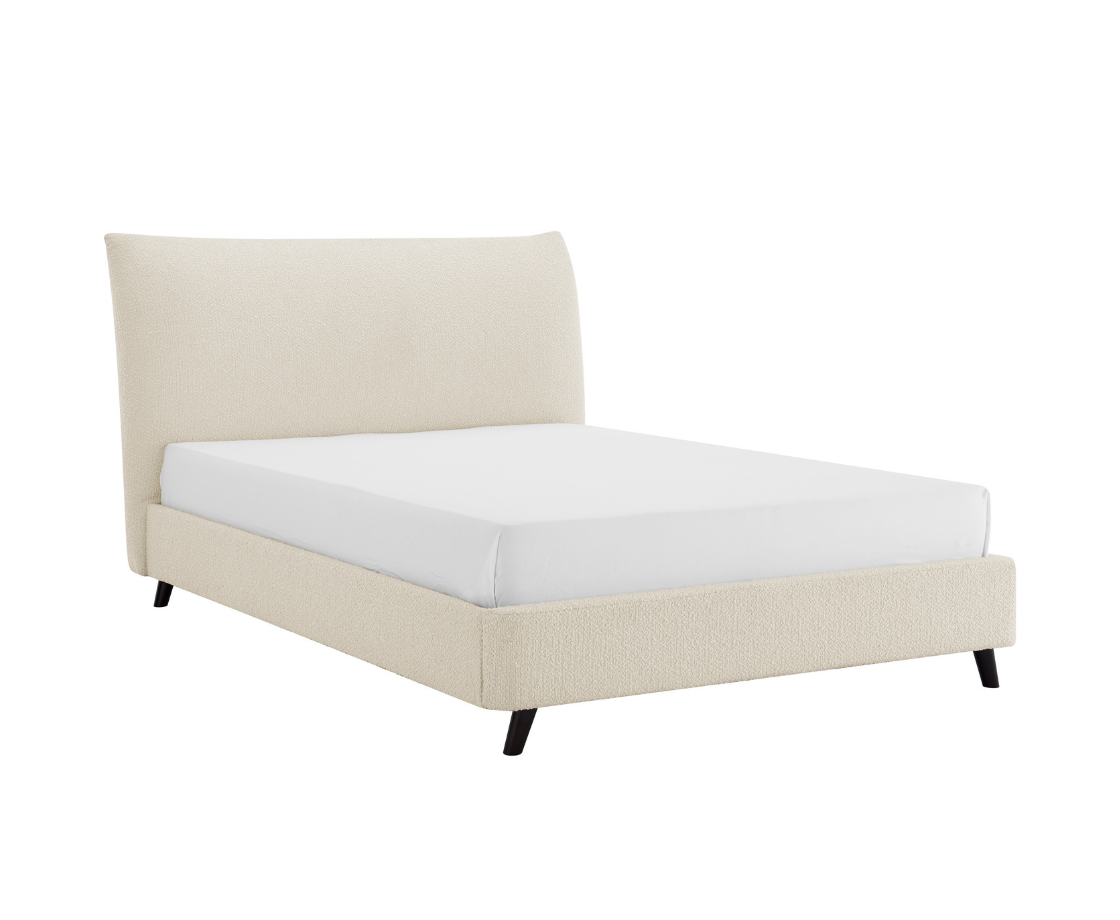 Luna Pillow 4ft6 Double Bed Frame - Ivory