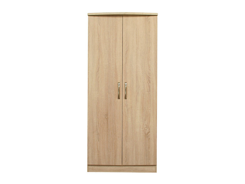 Lungo Mid Oak 2 Door Robe Hanging