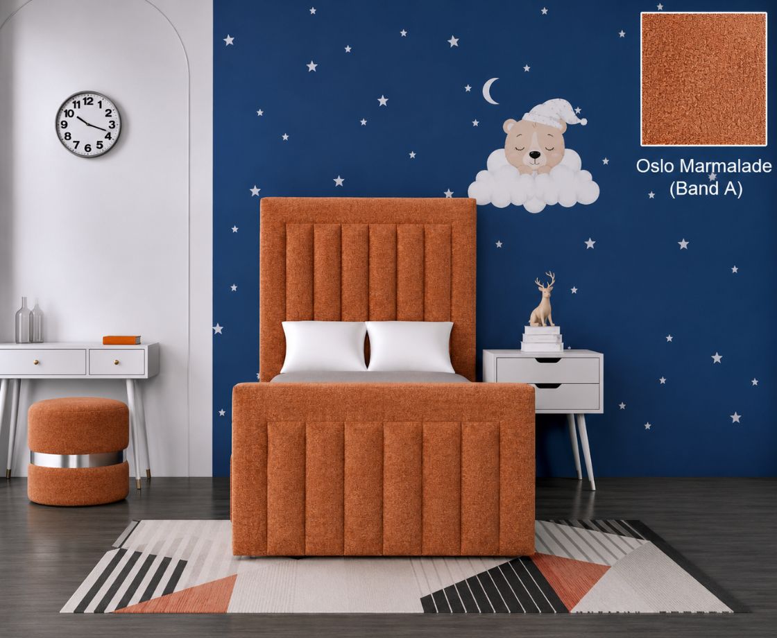 Luxe 3ft Single Bed Frame - 27 Colours