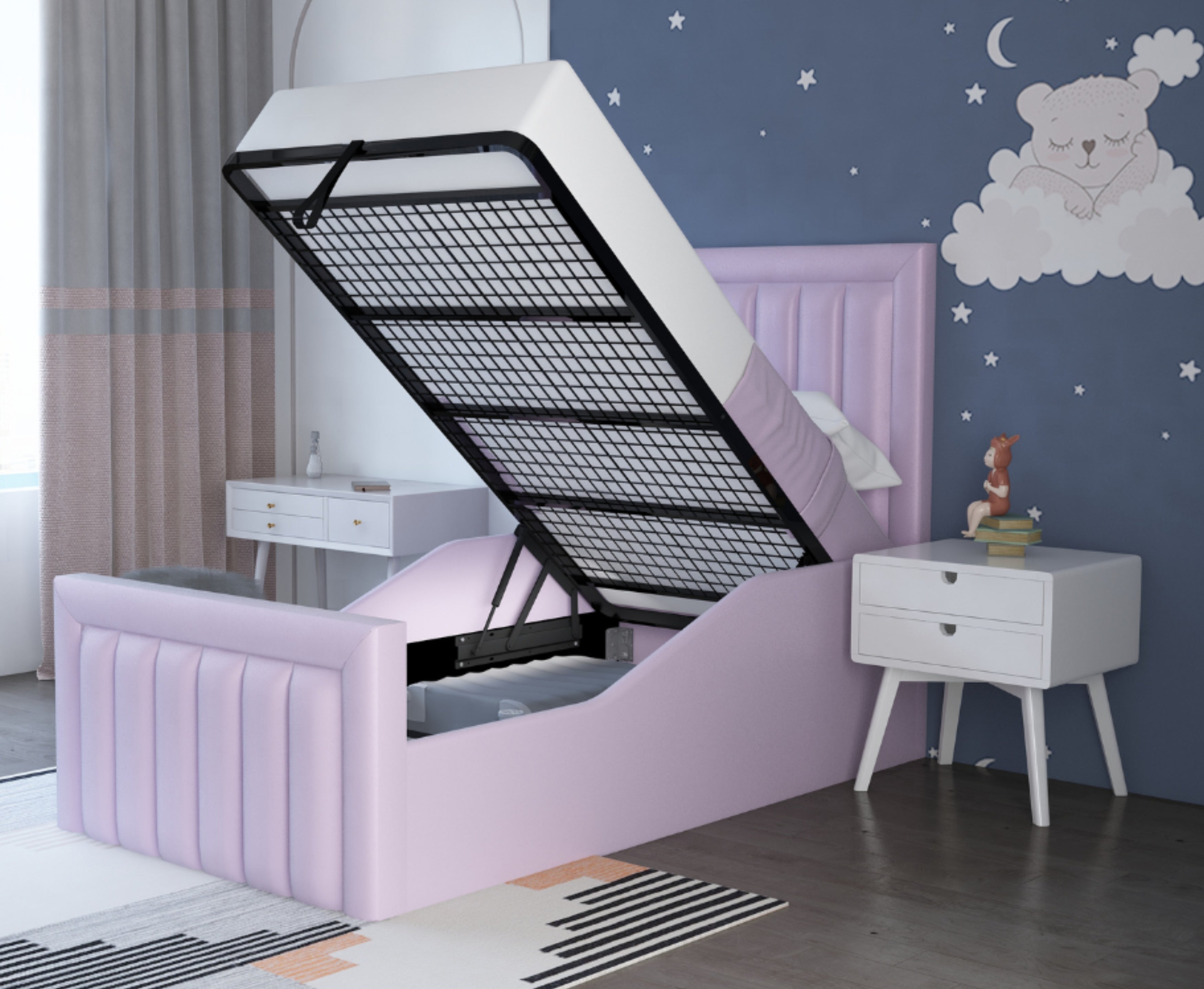 Luxe 3ft Ottoman Bed Frame - 27 Colours