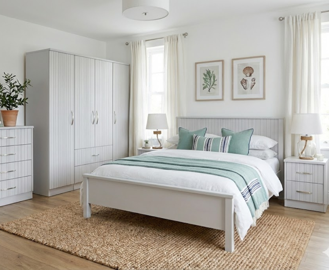 Moy 2 Door Robe Hanging - Grey