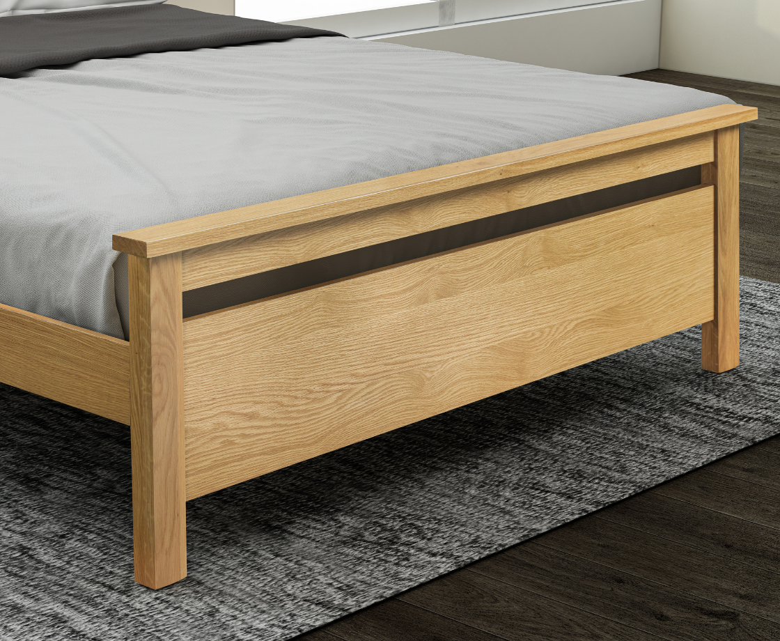 Nero 5ft Kingsize Bed Frame - Oak