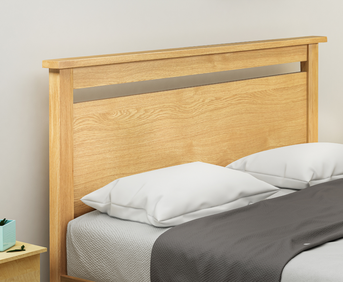 Nero 4ft6 Double Bed Frame - Oak