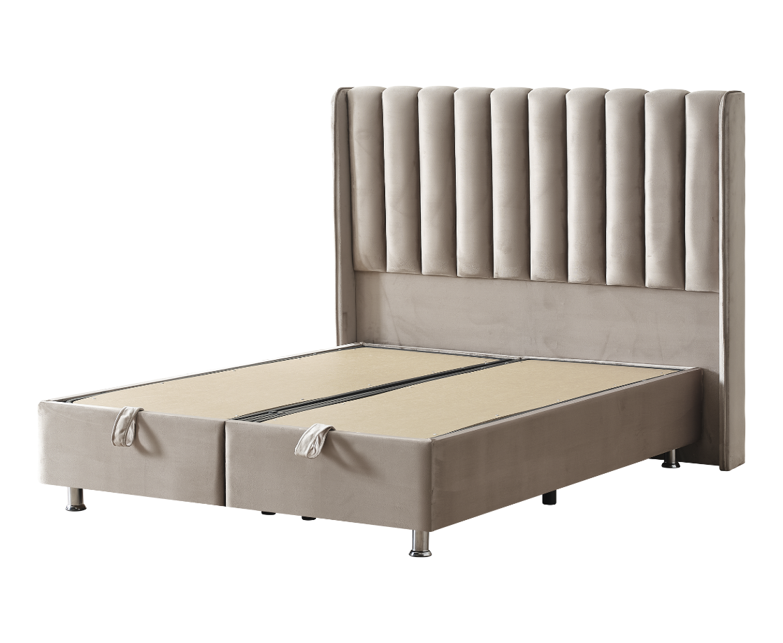 Notte 6ft Ottoman Bed Frame - Mink