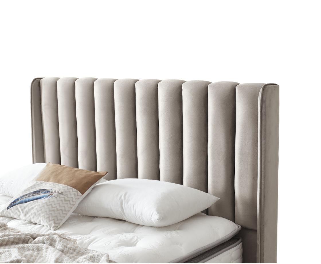 Notte 5ft Ottoman Bed Frame - Mink